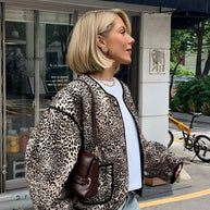 Damen attraktive Jacke im angesagten Leopardenmuster WW