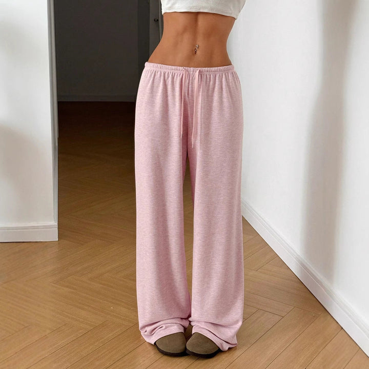 Damen Freizeit-Hose mit weitem Schnitt und bequemem Gummibund W&W Mode