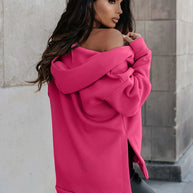 Damen Sportliche Zip-Hoodiejacke mit geräumigen Taschen WW