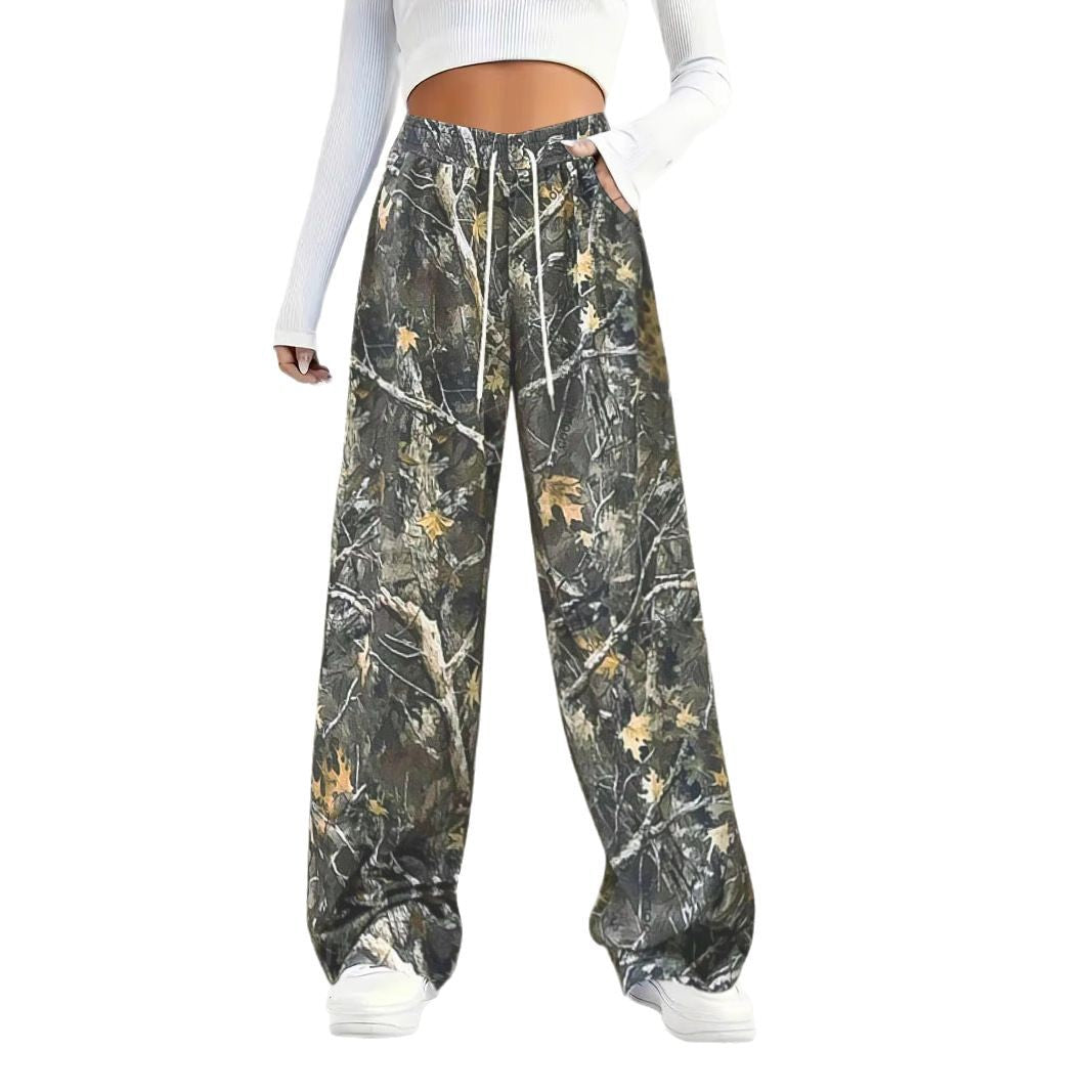 Damen Bequeme Cargohose im angesagten Camouflage-Design W&W Mode