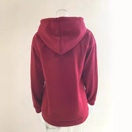Damen Kapuzenpullover mit Knopfleiste und lässigem Schnitt WW