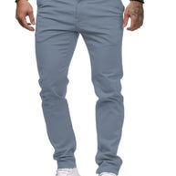 Herren maßgeschneiderte Slim-Fit Chino-Hosen WW