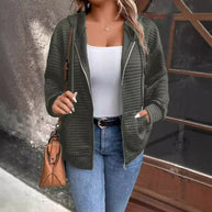 Damen Steppjacke mit Kapuze und Reißverschluss WW