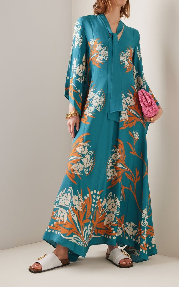 W&W Mode | Bedrucktes Dreiviertelarmkleid