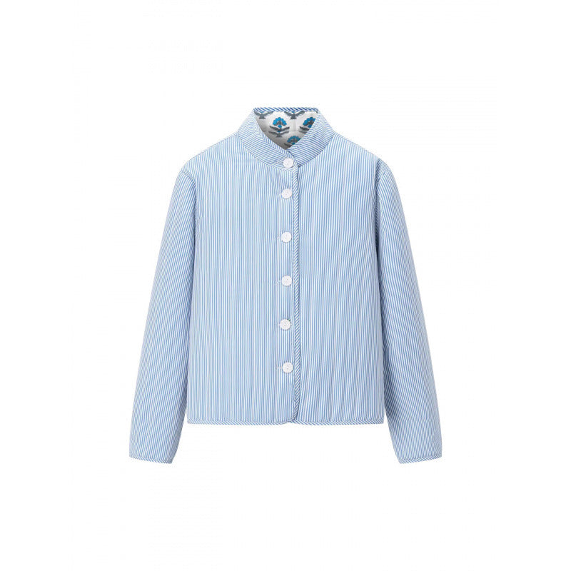 Damen Steppjacke mit floralem Muster und bequemem Schnitt WW