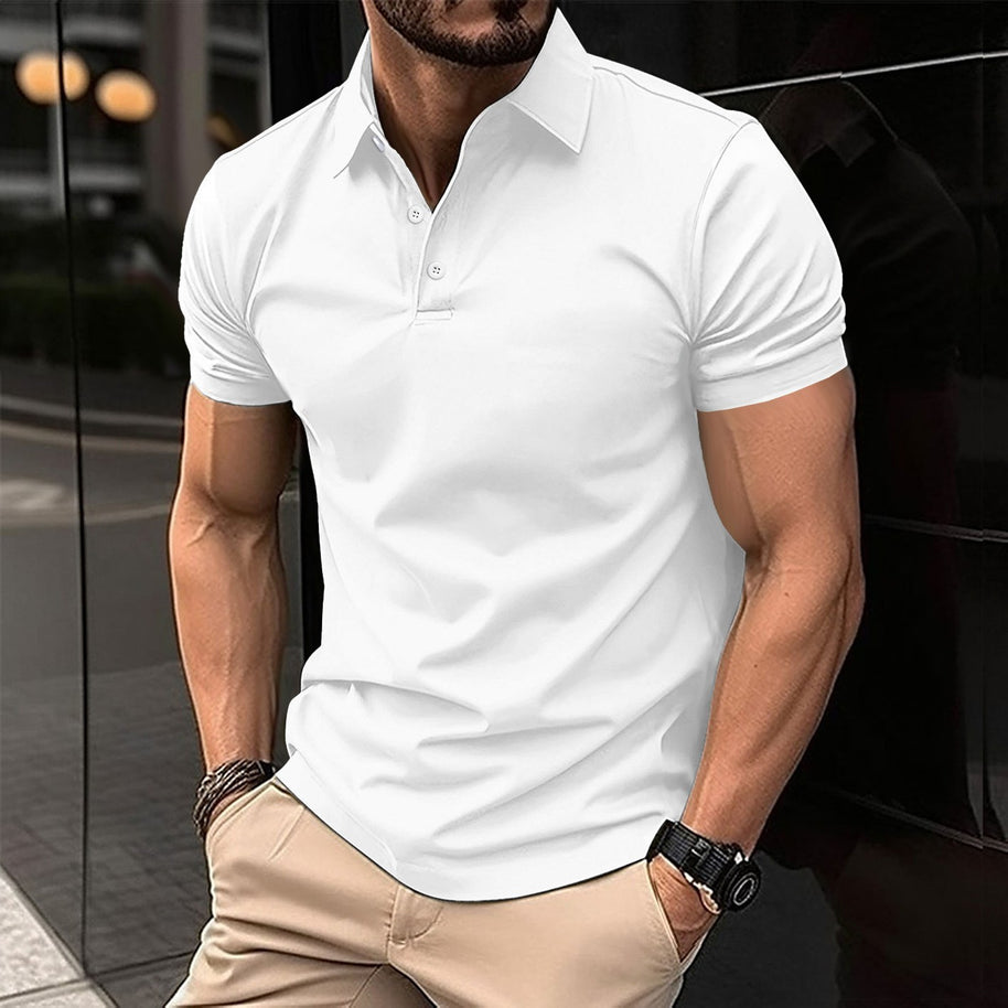 Herren Sport Poloshirt aus atmungsaktivem Material mit klassischem Schnitt WW