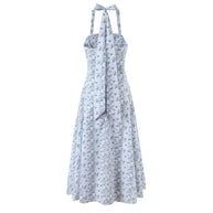 Damen A-Linien Kleid mit schulterfreiem Design und floralem Print WW