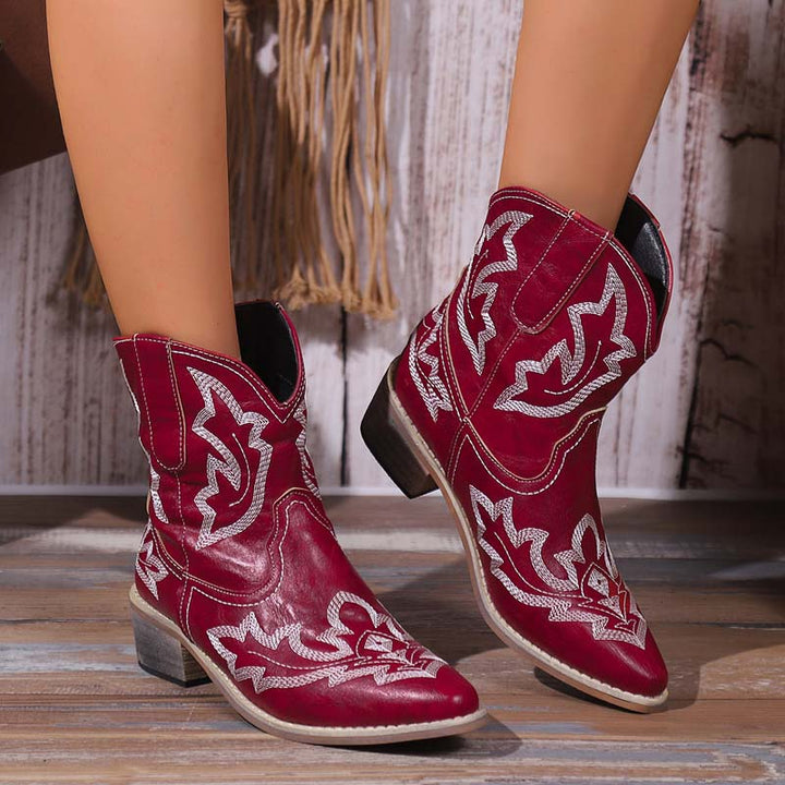 W&W Mode | Vintage Bestickte Stiefel