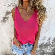 Damen Sleek V-Ausschnitt Stretch Tanktop WW