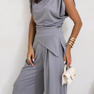 Damen stilvolles Set aus fließendem Material WW