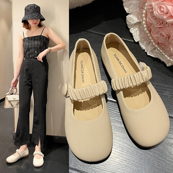 Damen Ballerinas mit dekorativem Riemchen und komfortabler Sohle W&W