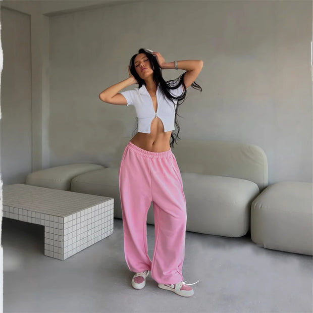 Damen Sportliches Oberteil und bequeme Freizeithose WW