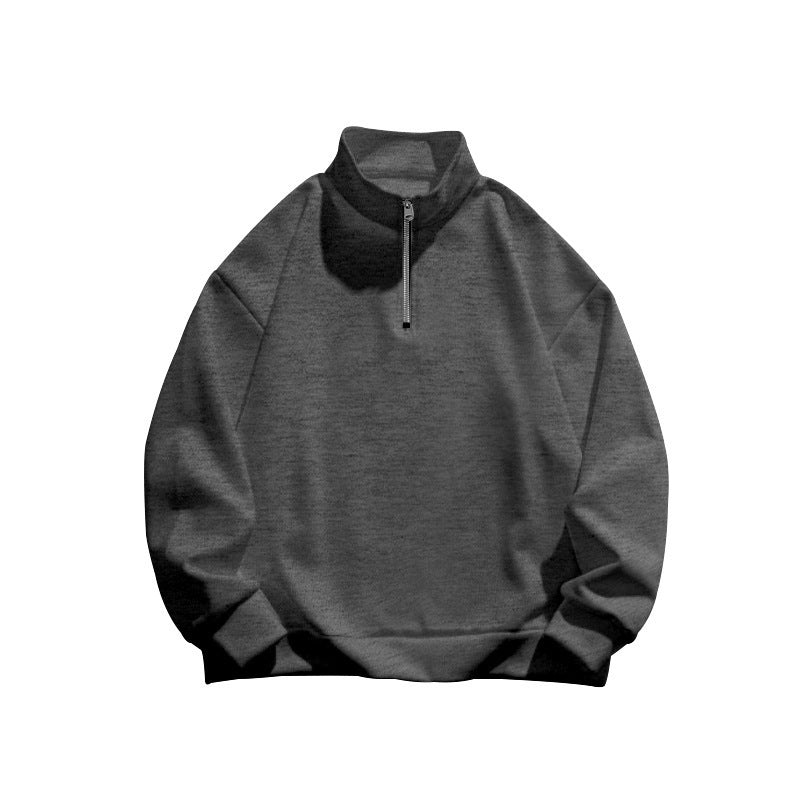 Herren hochfrequente Sweatshirt Jacke mit Stehkragen und Reißverschluss WW