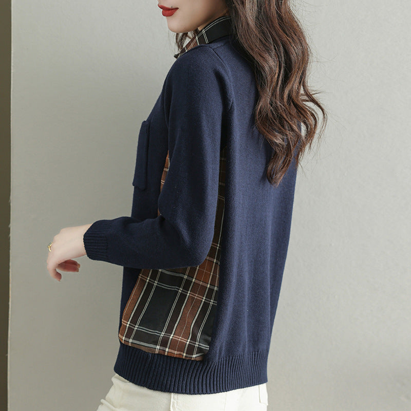 Damen Strickjacke mit V-Ausschnitt und praktischer Brusttasche WW