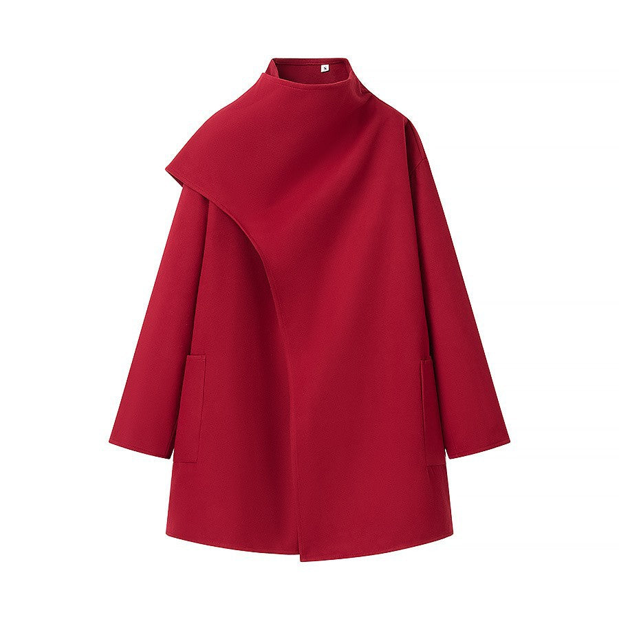WW | Stehkragen Cape-Stil Mantel