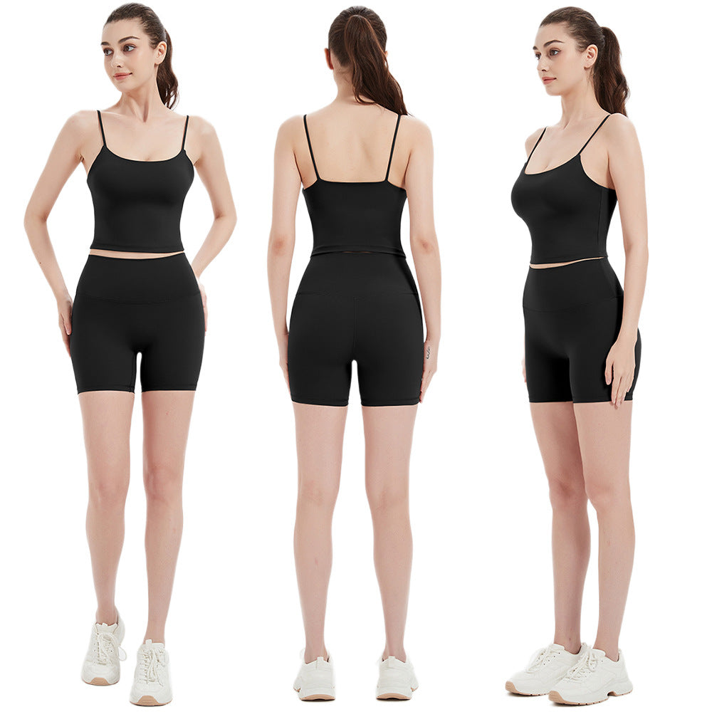 Damen Sportliches Top und Shorts Set WW