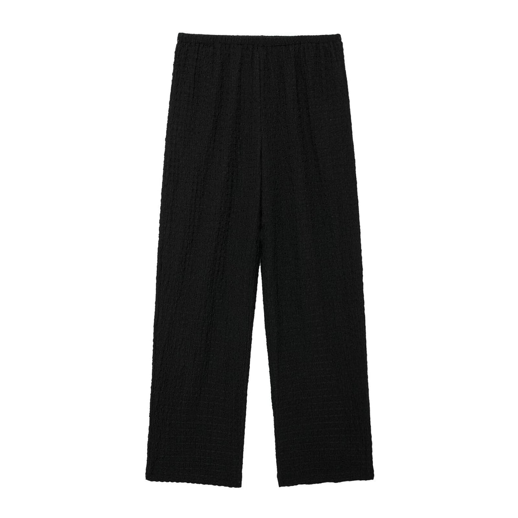 WWMODE | Sommer Slim Fit Dünne Textur Offene Rücken Halter Neck Top Lange Hosen Freizeit Anzug