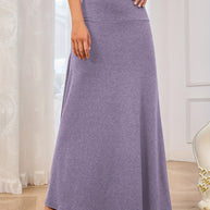 Damen nahtloser Maxirock W&W