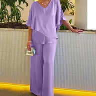 Damen Jumpsuit mit elegantem Layering und großzügigem Schnitt WW