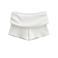 Damen Sportliche Jersey-Shorts mit breitem Bündchen WW