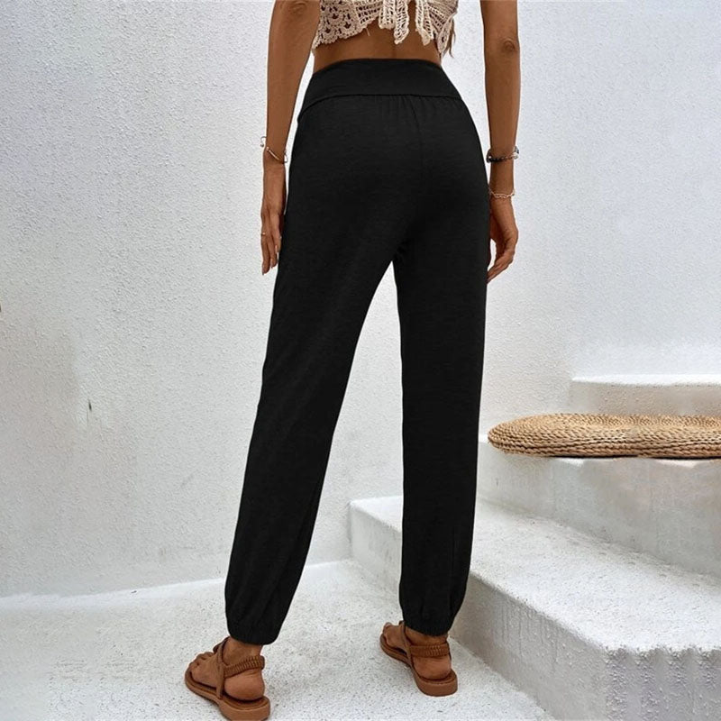 W&W Mode – Einfarbige Freizeithose