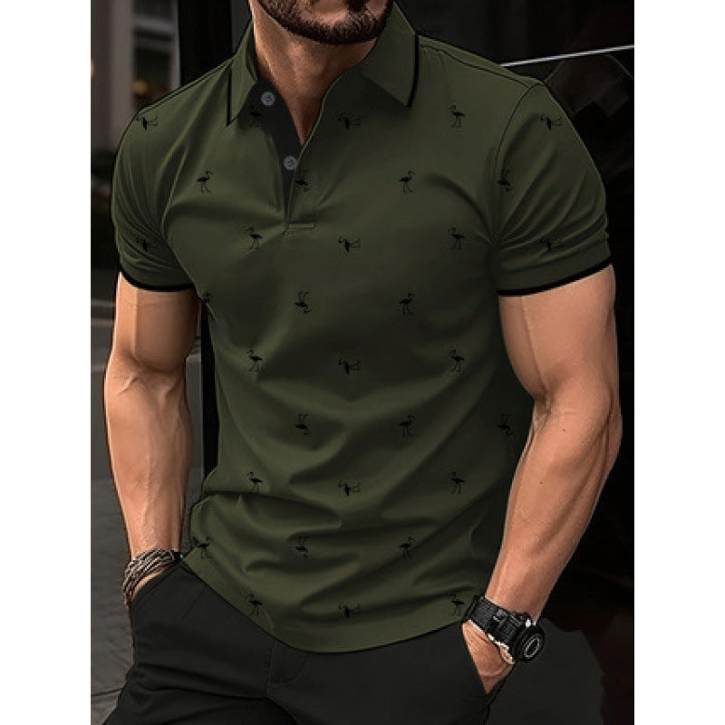 Herren Freizeit Bedrucktes Polo-Shirt WW
