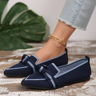 Damen elegante Slipper mit modischen Knoten-Details WW