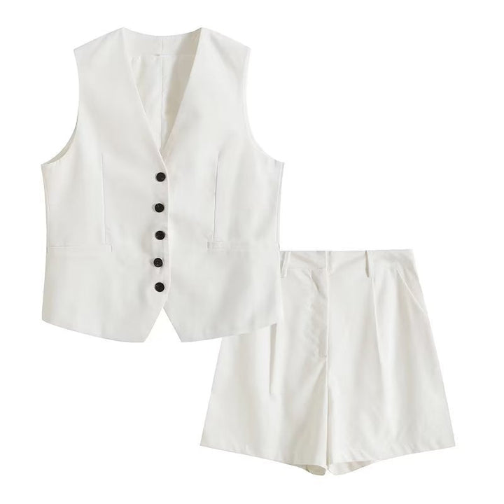 W&W Mode | Lockere Weste Shorts Set