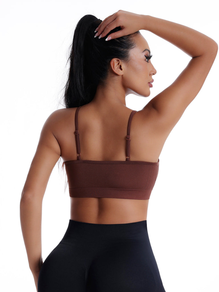 Damen Sport-BH mit verstellbaren Trägern und nahtlosem Design WW