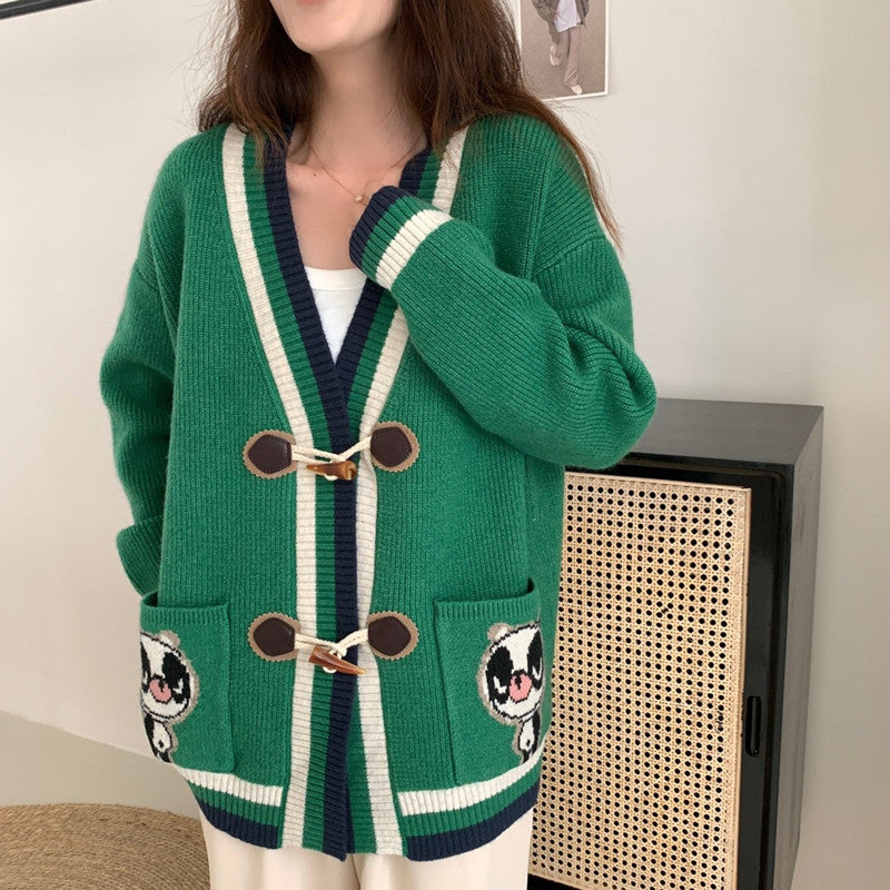 Damen Strickjacke mit einzigartigen Stickdetails WW