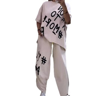 Damen Sportliche entspannte Loungewear-Set WW