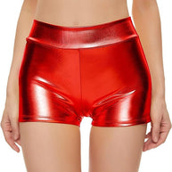Damen Sportliche Hochbund Shorts W&W