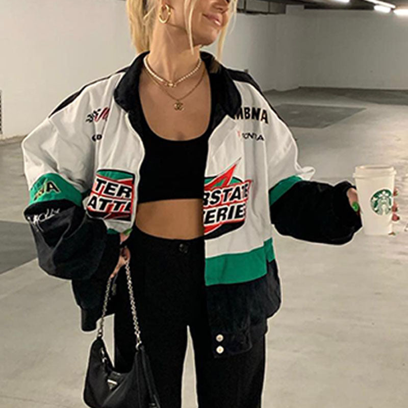 Damen sportliche Oversize-Jacke WW