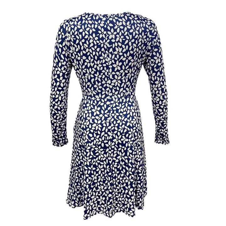 Damen Blusenkleid mit floralem Design und praktischen Taschen W&W Mode