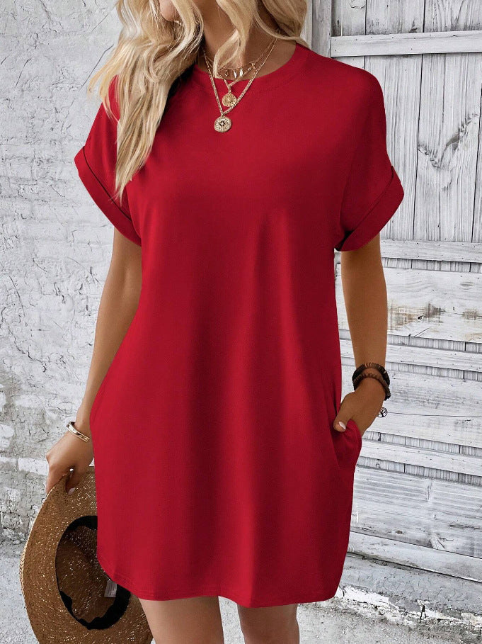 Damen Relaxed Fit T-Shirt Kleid WW