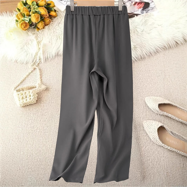 Damen weite Hochbundhose mit anspruchsvollem Schnitt WW