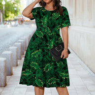 Damen Midikleid mit floralem Design und elegantem Schnitt WW