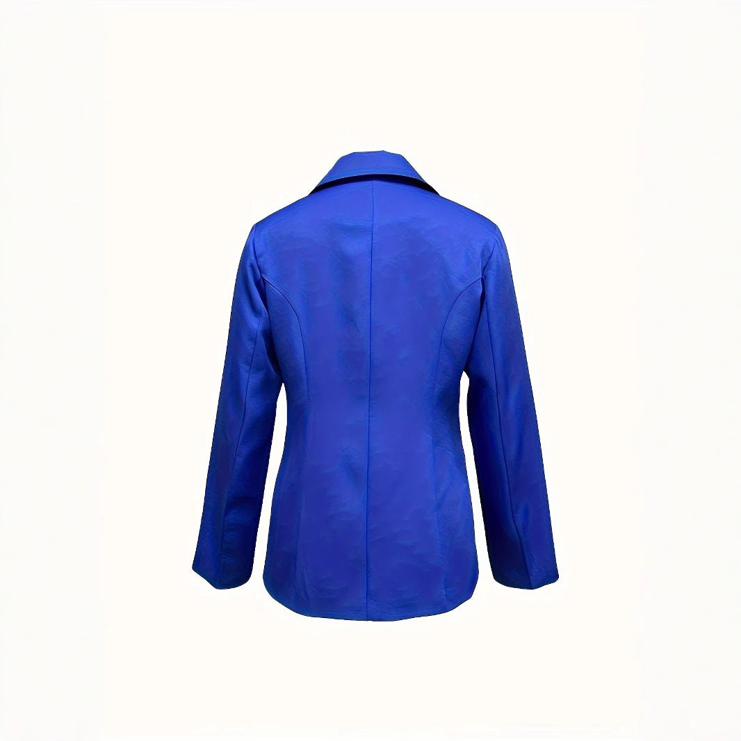 Damen schicker Blazer mit schmalem Schnitt und modernen Taschen WW