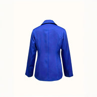 Damen schicker Blazer mit schmalem Schnitt und modernen Taschen WW