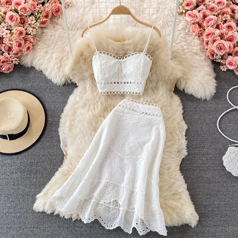 WW | Top and skirt with ruffles