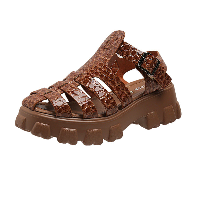 Damen Sandalen mit modischem Riemchen-Design und rutschfester Sohle WW
