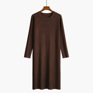 Damen Strickkleid mit feiner Rippenstruktur WW