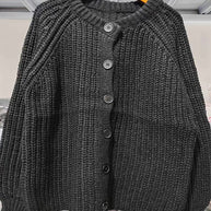 Damen Strickjacke mit klassischer Knopfleiste und Raglanärmeln WW