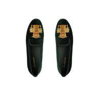 Damen bestickte Samt Slipper WW