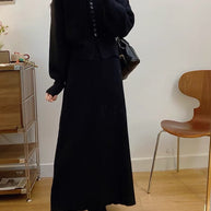 Damen Strickjacke mit Knopfdetails und eleganter Silhouette WW