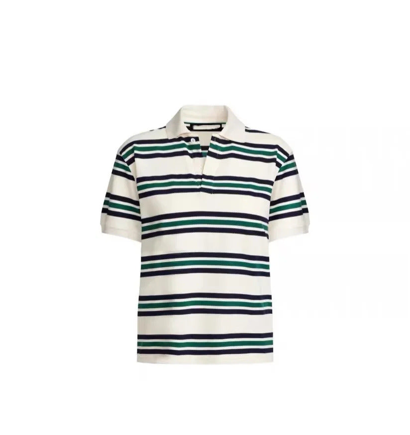 Herren Poloshirt mit modernem Streifenmuster und lässigem Schnitt WW
