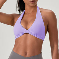 Damen Sportlicher Triangel-Bikini Oberteil mit verstellbaren Trägern und nahtlosem Design WW