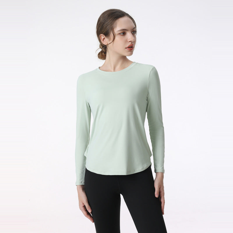 Damen Atmungsaktives Langarm-Sportshirt mit UV-Schutz und feuchtigkeitsableitender Technologie WW