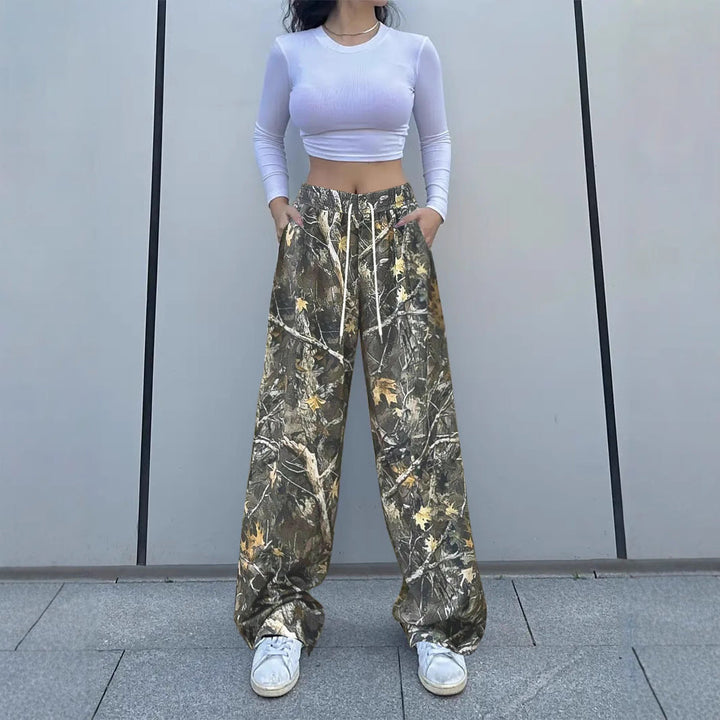 Damen Bequeme Cargohose im angesagten Camouflage-Design W&W Mode