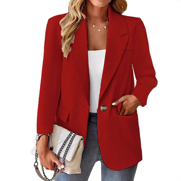 Damen eleganter Blazer mit modernem Schnitt und Taschen WW